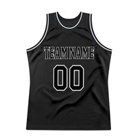 Custom Basketball Jersey, Black White Sportswear Jersey Shirt, Athletic Mesh Moisture Wicking Jersey, Casual Gift for Men, Style Black0288