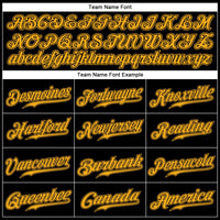 Custom Baseball Jersey, Black Gold Sportswear Jersey Shirt, Athletic Button Down Moisture Wicking Jersey, Casual Gift for Men, Style Black0352