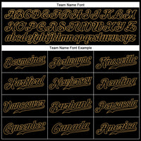 Custom Baseball Jersey, Black Old Gold Pinstripe Sportswear Jersey Shirt, Athletic Button Down Moisture Wicking Jersey, Casual Gift for Men