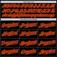 Custom Baseball Jersey, Black Orange Pinstripe Sportswear Jersey Shirt, Athletic Button Down Moisture Wicking Jersey, Casual Gift for Men
