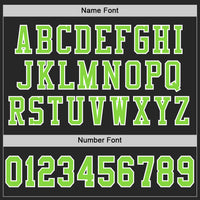 Custom Football Jersey, Black Neon Green Sportswear Jersey Shirt, Athletic Mesh Moisture Wicking Jersey, Casual Gift for Men, Style Black1062