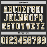 Custom Football Jersey, Black Vegas Gold Sportswear Jersey Shirt, Athletic Mesh Moisture Wicking Jersey, Casual Gift for Men, Style Black1064