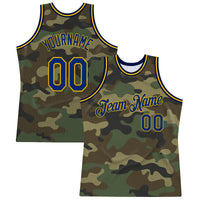 Custom Basketball Jersey, Royal Gold Sportswear Jersey Shirt, Athletic Mesh Moisture Wicking Jersey, Casual Gift for Men