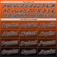 Custom Baseball Jersey, Orange Black White Fashion Sportswear Jersey Shirt, Athletic Button Down Moisture Wicking Jersey, Casual Gift for Men