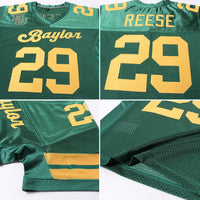 Custom Football Jersey, Green Gold Sportswear Jersey Shirt, Athletic Mesh Jersey, Casual Gift for Men