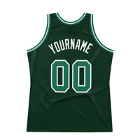 Custom Basketball Jersey, Green Kelly White Authentic Sportswear Jersey Shirt, Athletic Mesh Moisture Wicking Jersey, Casual Gift for Men