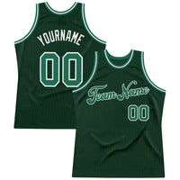 Custom Basketball Jersey, Green Kelly White Authentic Sportswear Jersey Shirt, Athletic Mesh Moisture Wicking Jersey, Casual Gift for Men