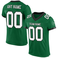 Custom Football Jersey, Kelly Green Sportswear Jersey Shirt, Athletic Mesh Moisture Wicking Jersey, Casual Gift for Men, Style KellyGreen0446