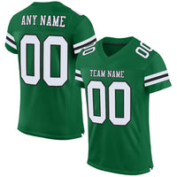 Custom Football Jersey, Kelly Green Sportswear Jersey Shirt, Athletic Mesh Moisture Wicking Jersey, Casual Gift for Men, Style KellyGreen0463