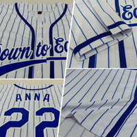 Custom Baseball Jersey, White Royal Sportswear Jersey Shirt, Athletic Button Down Moisture Wicking Jersey, Casual Gift for Men, Style White1209