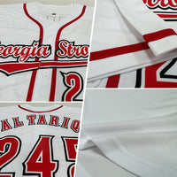 Custom Baseball Jersey, White Sportswear Jersey Shirt, Athletic Button Down Moisture Wicking Jersey, Casual Gift for Men, Style CincinnatiG0057