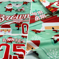 Custom Baseball Jersey, Green Red White Sportswear Jersey Shirt, Athletic Sportswear Jersey, Casual Gift for Men