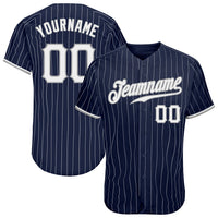 Custom Baseball Jersey, Navy White Sportswear Jersey Shirt, Athletic Button Down Moisture Wicking Jersey, Casual Gift for Men, Style Navy0205