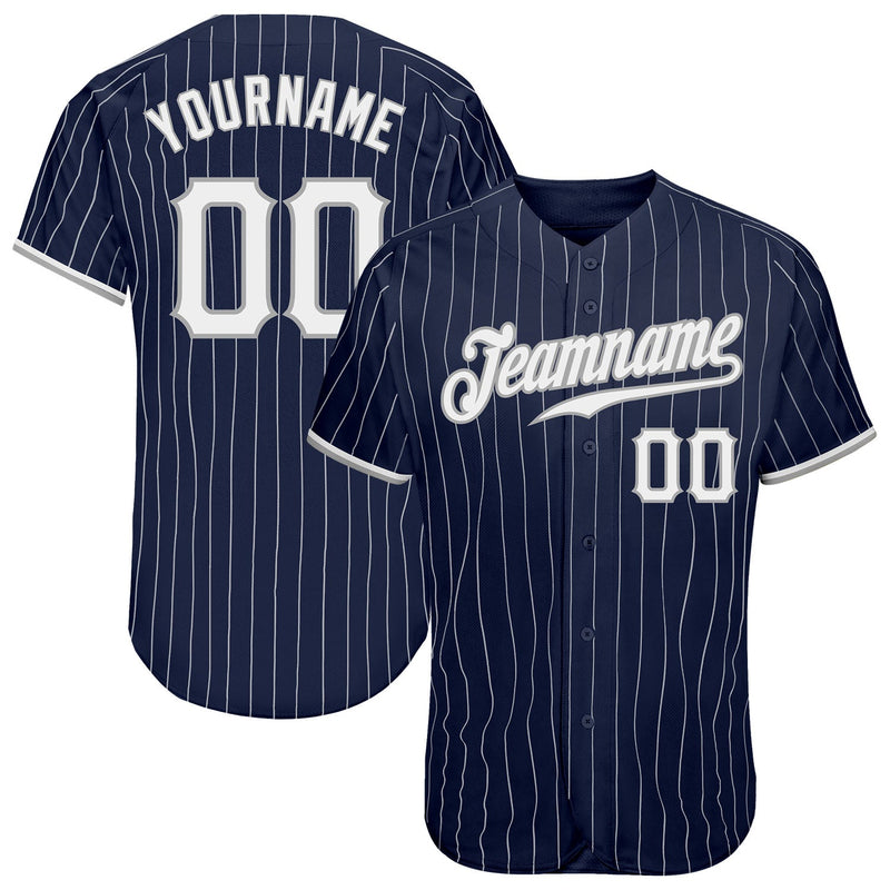 Custom Baseball Jersey, Navy White Sportswear Jersey Shirt, Athletic Button Down Moisture Wicking Jersey, Casual Gift for Men, Style Navy0205
