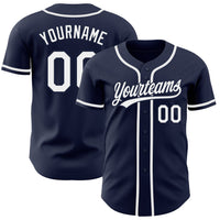 Custom Baseball Jersey, Navy White Sportswear Jersey Shirt, Athletic Button Down Moisture Wicking Jersey, Casual Gift for Men, Style Navy0496