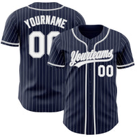 Custom Baseball Jersey, Navy White Sportswear Jersey Shirt, Athletic Button Down Moisture Wicking Jersey, Casual Gift for Men, Style Navy0561