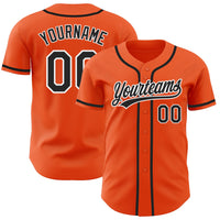 Custom Baseball Jersey, Orange Sportswear Jersey Shirt, Athletic Button Down Moisture Wicking Jersey, Casual Gift for Men, Style Orange0289