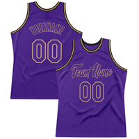 Custom Basketball Jersey, Purple Old Gold Authentic Sportswear Jersey Shirt, Athletic Mesh Moisture Wicking Jersey, Casual Gift for Men