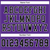 Custom Football Jersey, Purple Black White Sportswear Jersey Shirt, Athletic Mesh Moisture Wicking Jersey, Casual Gift for Men
