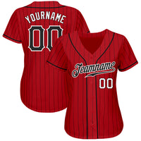 Custom Baseball Jersey, Red Black Sportswear Jersey Shirt, Athletic Button Down Moisture Wicking Jersey, Casual Gift for Men, Style Red0431