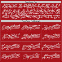 Custom Baseball Jersey, Red White Sportswear Jersey Shirt, Athletic Button Down Moisture Wicking Jersey, Casual Gift for Men, Style Red0471