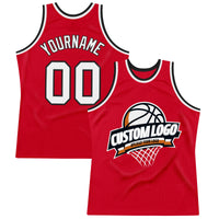 Custom Basketball Jersey, Red White Black Sportswear Jersey Shirt, Athletic Mesh Moisture Wicking Jersey, Casual Gift for Men, Style Red0624