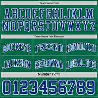 Custom Basketball Jersey, Royal Kelly Green Sportswear Jersey Shirt, Athletic Mesh Moisture Wicking Jersey, Casual Gift for Men