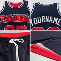 Custom Basketball Jersey, Red Black Sportswear Jersey Shirt, Athletic Mesh Moisture Wicking Jersey, Casual Gift for Men, Style ReversibleD0103