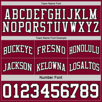 Custom Basketball Jersey, Maroon White Black Sportswear Jersey Shirt, Athletic Mesh Moisture Wicking Jersey, Casual Gift for Men