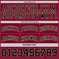 Custom Basketball Jersey, Maroon Black Cream Sportswear Jersey Shirt, Athletic Mesh Moisture Wicking Jersey, Casual Gift for Men
