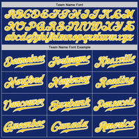 Custom Baseball Jersey, Royal Gold White Pinstripe Sportswear Jersey Shirt, Athletic Button Down Moisture Wicking Jersey, Casual Gift for Men