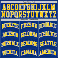 Custom Basketball Jersey, Royal Gold White Throwback Sportswear Jersey Shirt, Athletic Mesh Moisture Wicking Jersey, Casual Gift for Men
