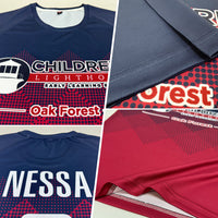 Custom Soccer Jersey, Navy White Crimson Sportswear Jersey Shirt, Athletic Mesh Moisture Wicking Jersey, Casual Gift for Men