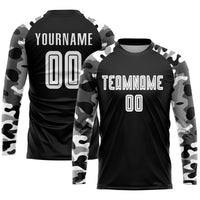 Custom Soccer Jersey, Black White Sportswear Jersey Shirt, Athletic Mesh Moisture Wicking Jersey, Casual Gift for Men, Style Soccer0037