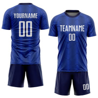Custom Soccer Jersey, Royal White Navy Sportswear Jersey Shirt, Athletic Mesh Moisture Wicking Jersey, Casual Gift for Men, Style Soccer0084