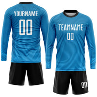 Custom Soccer Jersey, Light Blue White Sportswear Jersey Shirt, Athletic Mesh Moisture Wicking Jersey, Casual Gift for Men, Style Soccer0085