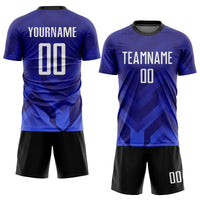 Custom Soccer Jersey, Purple White Royal Sportswear Jersey Shirt, Athletic Mesh Moisture Wicking Jersey, Casual Gift for Men