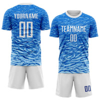 Custom Soccer Jersey, Royal White Sportswear Jersey Shirt, Athletic Mesh Moisture Wicking Jersey, Casual Gift for Men, Style Soccer0105