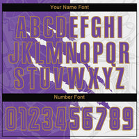 Custom Soccer Jersey, Purple White Old Gold Sportswear Jersey Shirt, Athletic Mesh Moisture Wicking Jersey, Casual Gift for Men
