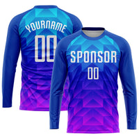 Custom Soccer Jersey, Royal White Light Sportswear Jersey Shirt, Athletic Mesh Moisture Wicking Jersey, Casual Gift for Men, Style Soccer0532