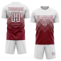 Custom Soccer Jersey, Crimson White Sportswear Jersey Shirt, Athletic Mesh Moisture Wicking Jersey, Casual Gift for Men