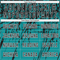 Custom Soccer Jersey, Teal Black White Sportswear Jersey Shirt, Athletic Mesh Moisture Wicking Jersey, Casual Gift for Men