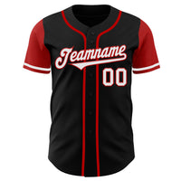 Custom Baseball Jersey, Black Sportswear Jersey Shirt, Athletic Button Down Moisture Wicking Jersey, Casual Gift for Men, Style TwoTone0017