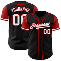 Custom Baseball Jersey, Black Sportswear Jersey Shirt, Athletic Button Down Moisture Wicking Jersey, Casual Gift for Men, Style TwoTone0017
