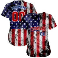 Custom Baseball Jersey, White Red Royal Fashion Sportswear Jersey Shirt, Athletic Button Down Moisture Wicking Jersey, Casual Gift for Men