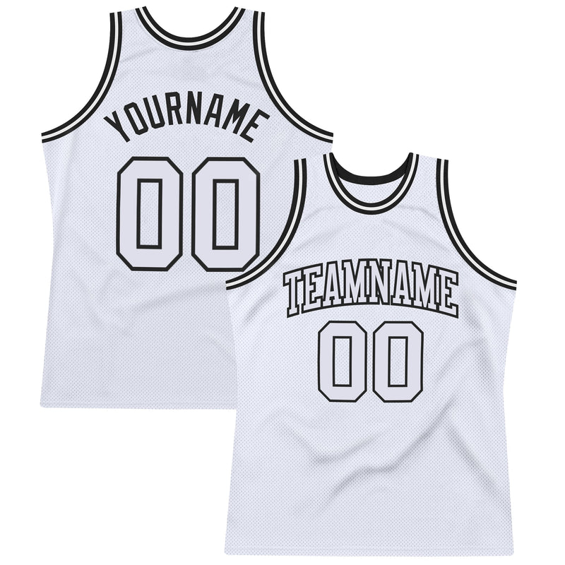 Custom Basketball Jersey, White Black Sportswear Jersey Shirt, Athletic Mesh Moisture Wicking Jersey, Casual Gift for Men, Style White0985