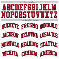 Custom Basketball Jersey, White Red Black Throwback Sportswear Jersey Shirt, Athletic Mesh Moisture Wicking Jersey, Casual Gift for Men