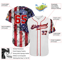 Custom Baseball Jersey, White Red Sportswear Jersey Shirt, Athletic Button Down Moisture Wicking Jersey, Casual Gift for Men, Style White1005