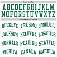 Custom Basketball Jersey, White Kelly Green Throwback Sportswear Jersey Shirt, Athletic Mesh Moisture Wicking Jersey, Casual Gift for Men