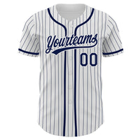 Custom Baseball Jersey, White Navy Sportswear Jersey Shirt, Athletic Button Down Moisture Wicking Jersey, Casual Gift for Men, Style White1199